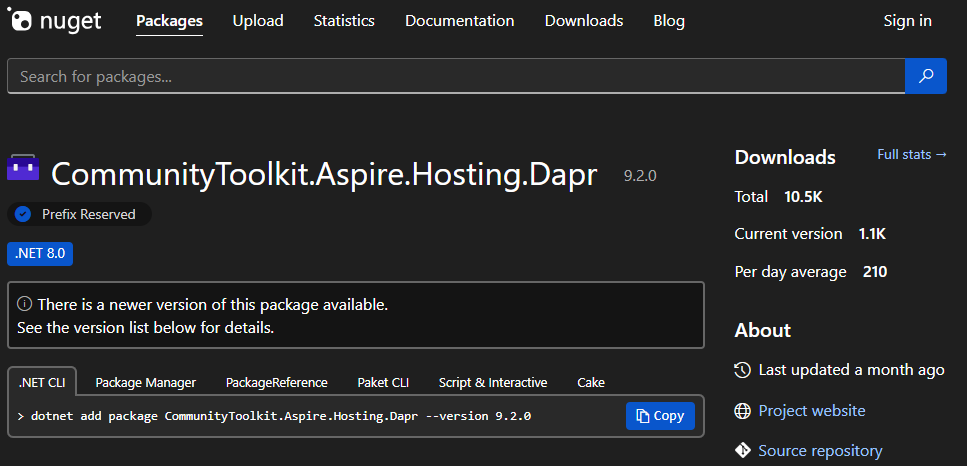 CommunityToolkit.Aspire.Hosting.Dapr
